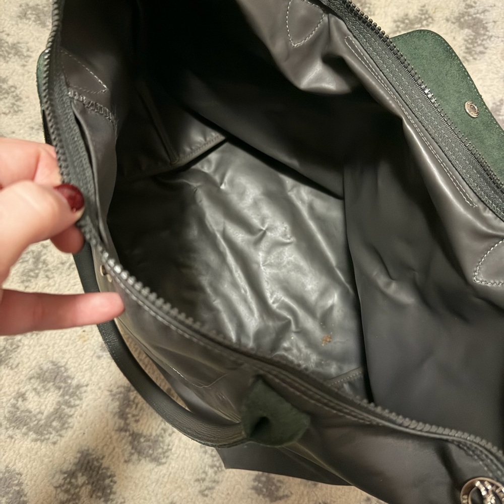 Longchamp dark gray Tote Bag with wear on bottom - Picture 5 of 15
